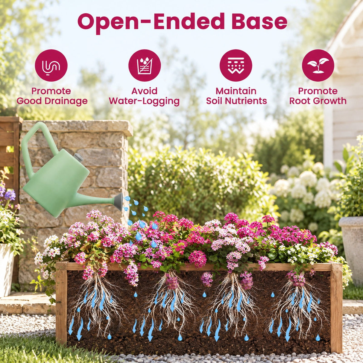 Airfind Wooden Raised Garden Bed with Lattice Trellis and Hanging Roof, 44 lbs Capacity, Pine Wood Frame, 31 x 14 x 60 Roof Footprint, Orange