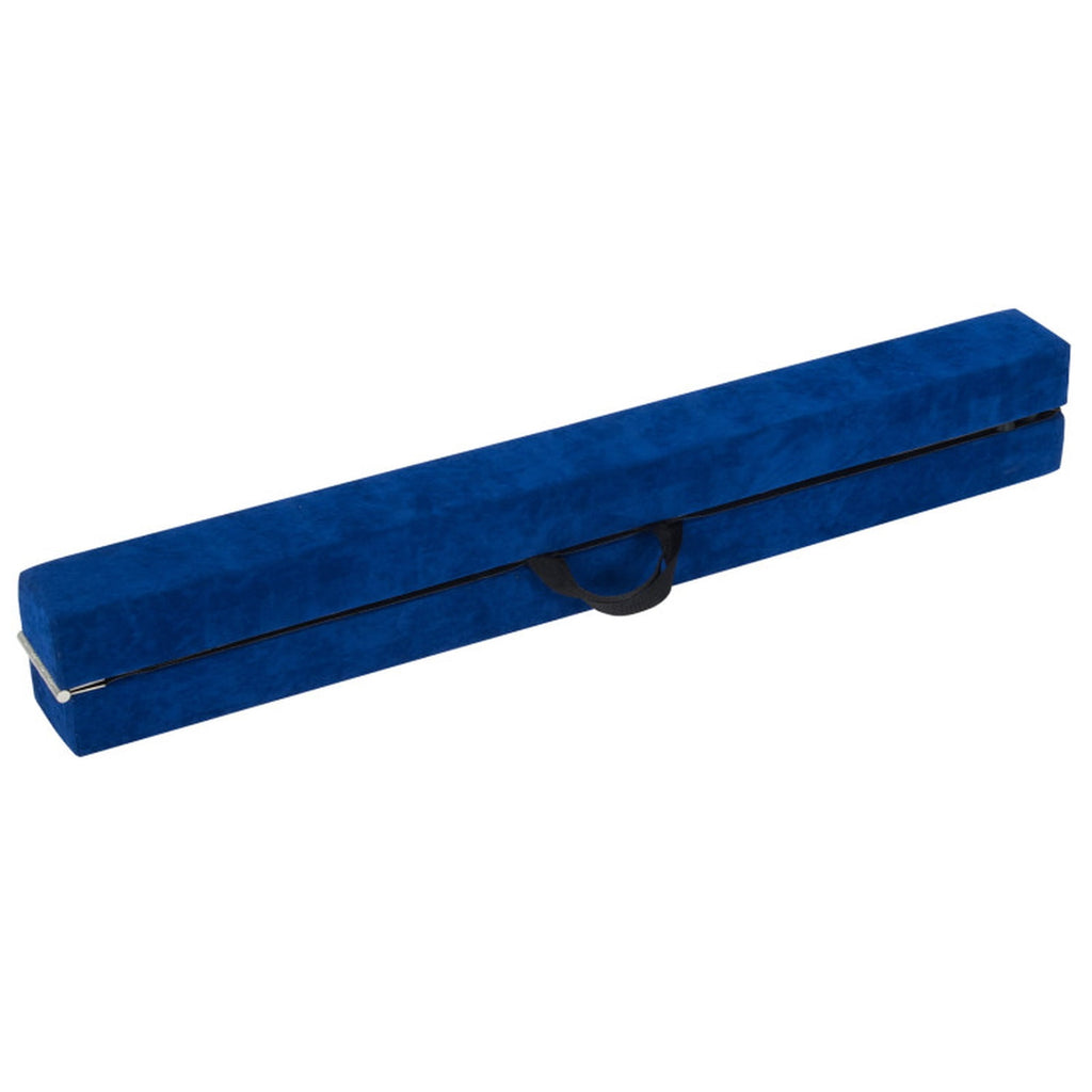 Airfind 9 ft Folding Gymnastics Balance Beam with Suede Cover, Pine Wood Core and Non-Slip Mat, Blue