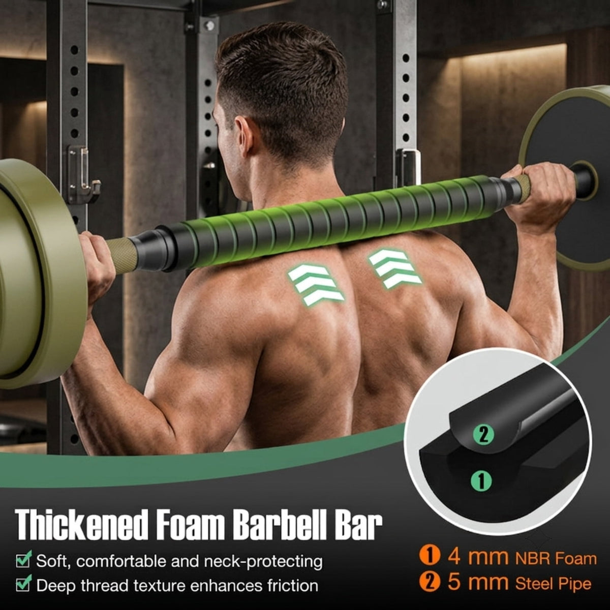 Airfind Adjustable Dumbbell Set with Connector Barbell and Kettlebell Conversion and Foam Grip Handles for Home Gym Full Body Workouts, Black