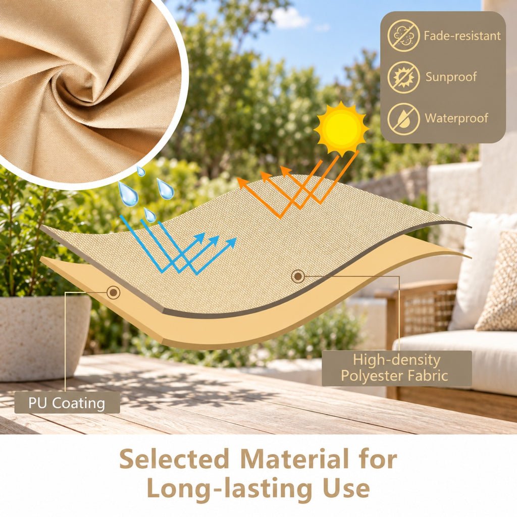Airfind Patio Furniture Covers Waterproof Outdoor Conversation Covers for 3 Pieces Bistro Set, Polyester PU Frame, 32 x 30 x 24.5 Footprint