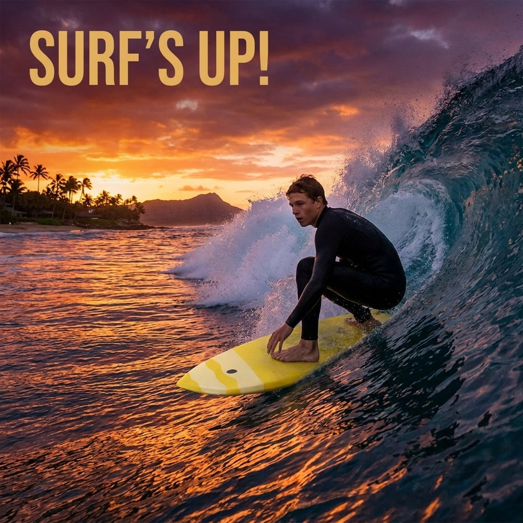 Airfind 41 Inch Yellow Surfing Bodyboard for Adults ¡ª XPE Deck, EPS Core, HDPE Slick Bottom, Crescent Tail, Wrist Leash Included