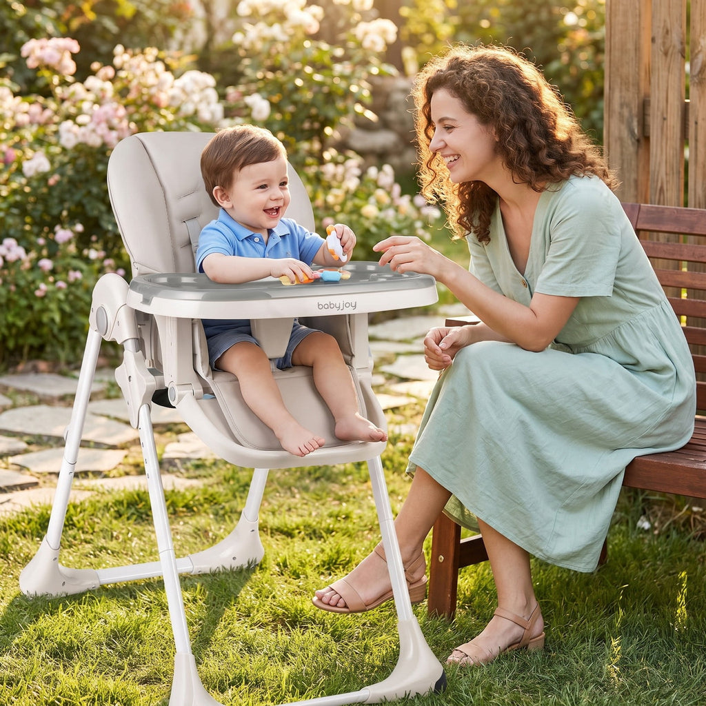 Airfind 3-in-1 Convertible Baby High Chair for Toddlers, 33 lbs Capacity, Metal PP PU, for 6-36