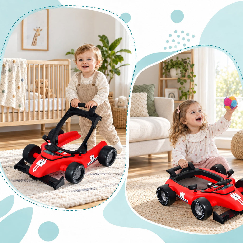 Airfind 4-in-1 Foldable Activity Push Walker with Adjustable Height, 25 lbs Capacity, PP polyester sponge Frame, 29 x 24 x 20/21/22 Footprint
