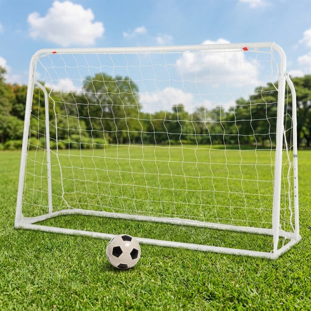 Airfind 2-in-1 Soccer Rebounder Goal with Adjustable Height, White