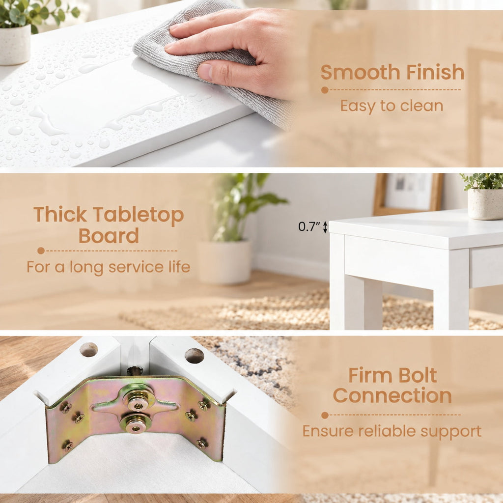Airfind Wooden Console Table Modern Farmhouse Sofa Table with Thickened Top, 132 lbs Capacity, Rubber Wood MDF Frame, 48 x 12 x 32 Footprint