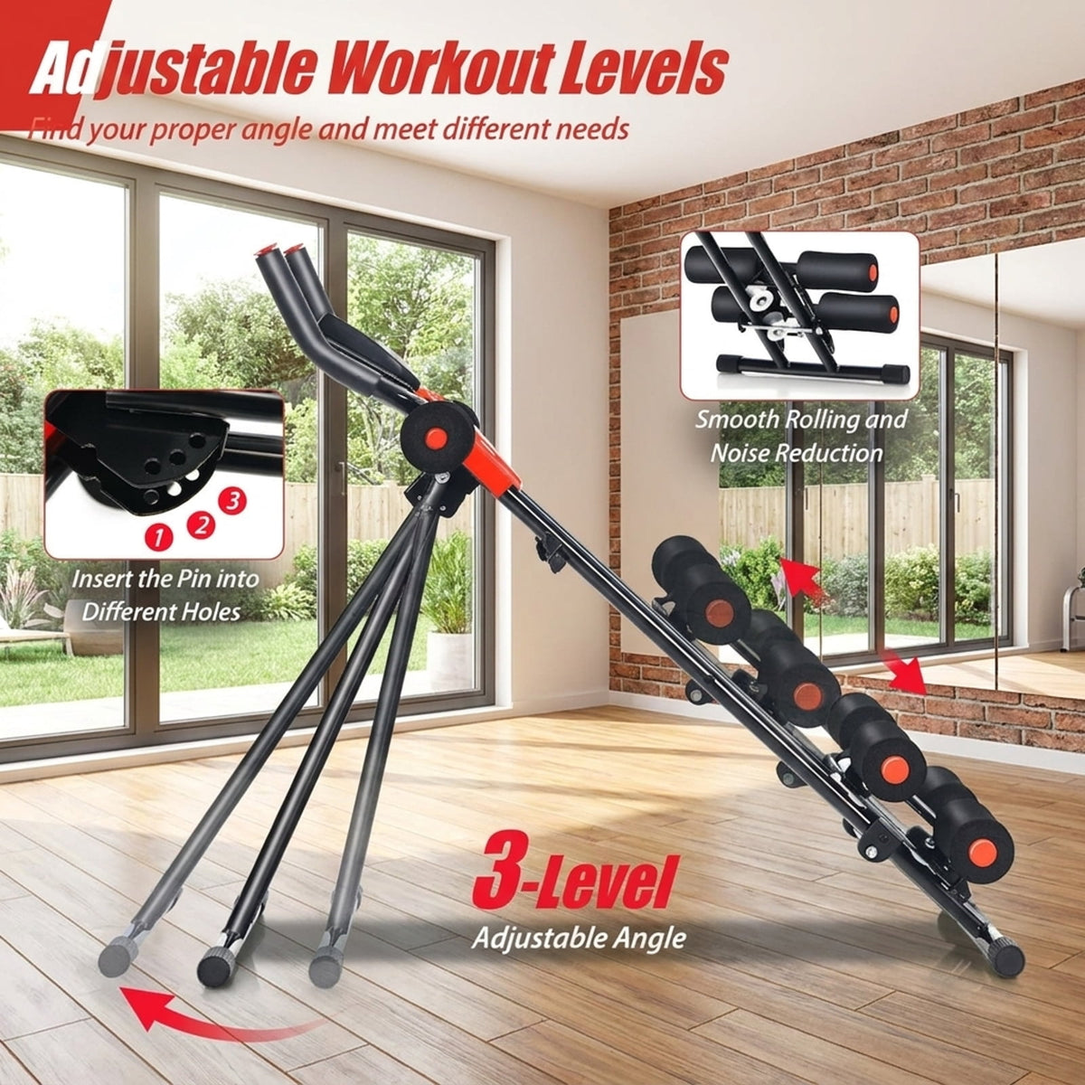 Airfind Heavy-Duty Squat Rack for Home Gym with Adjustable J-Hooks and Pull-Up Bar and Dip Station and Safety Bars on a Steel Frame for Strength Training, Black