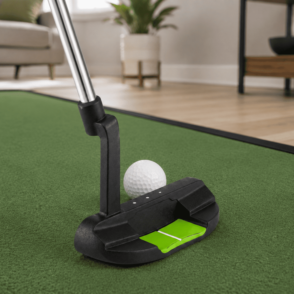 Airfind Junior Mallet Putter Golf Club for Kids 8-10 Years Old, Lightweight Zinc Alloy Head with Alignment Aid, Non-Slip Rubber Grip and Headcover, Right-Handed, Green