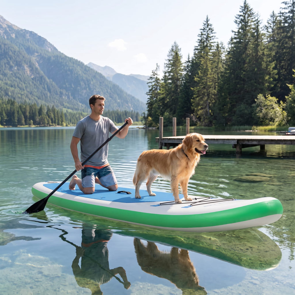 Airfind 11 Feet Premium Inflatable Stand Up Paddle Board with Adjustable Paddle Pump Backpack and Repair Kit for Adults, Multicolor
