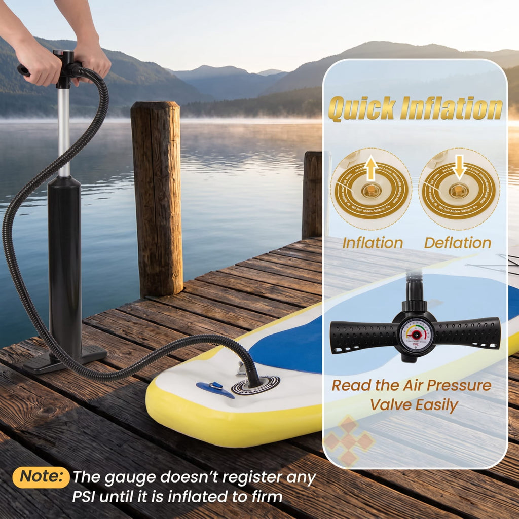 Airfind 11 Feet Premium Inflatable Stand Up Paddle Board with Adjustable Paddle Pump and Backpack for Youth and Adults, Multicolor