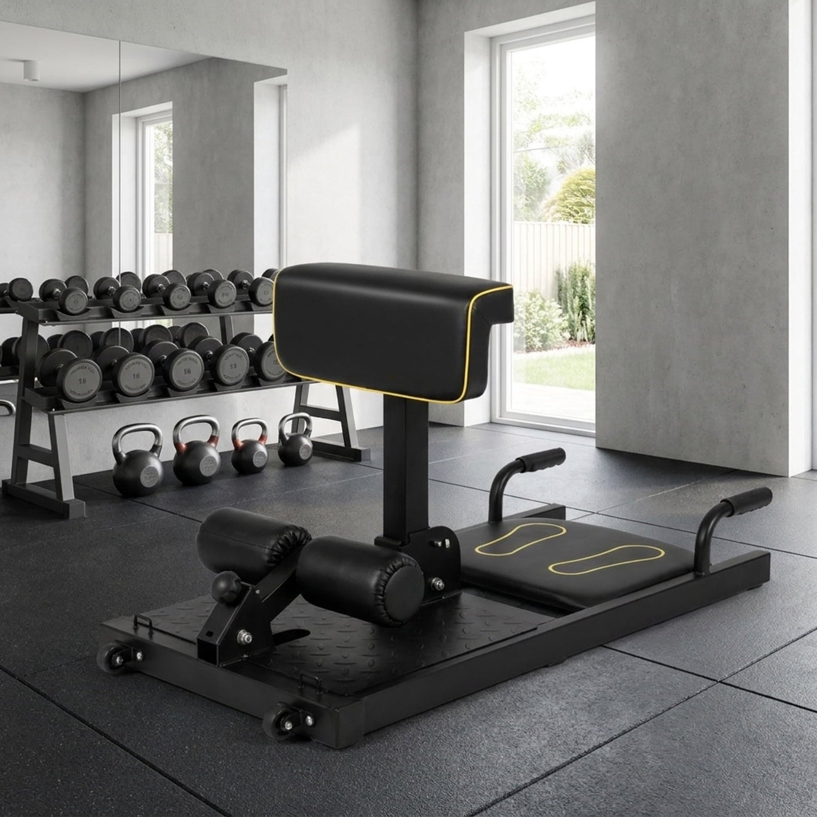 Airfind 8-in-1 Multifunction Squat Home Gym Station, Black