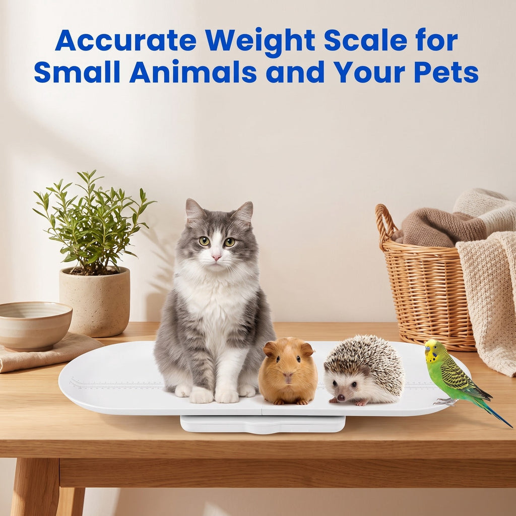 Airfind Nursery Scale, with Detachable Tray for Body Weight and Height Measurement, ABS, 29 Inch x 12.5 Inch x 2.5 Inch Weight Scale, White