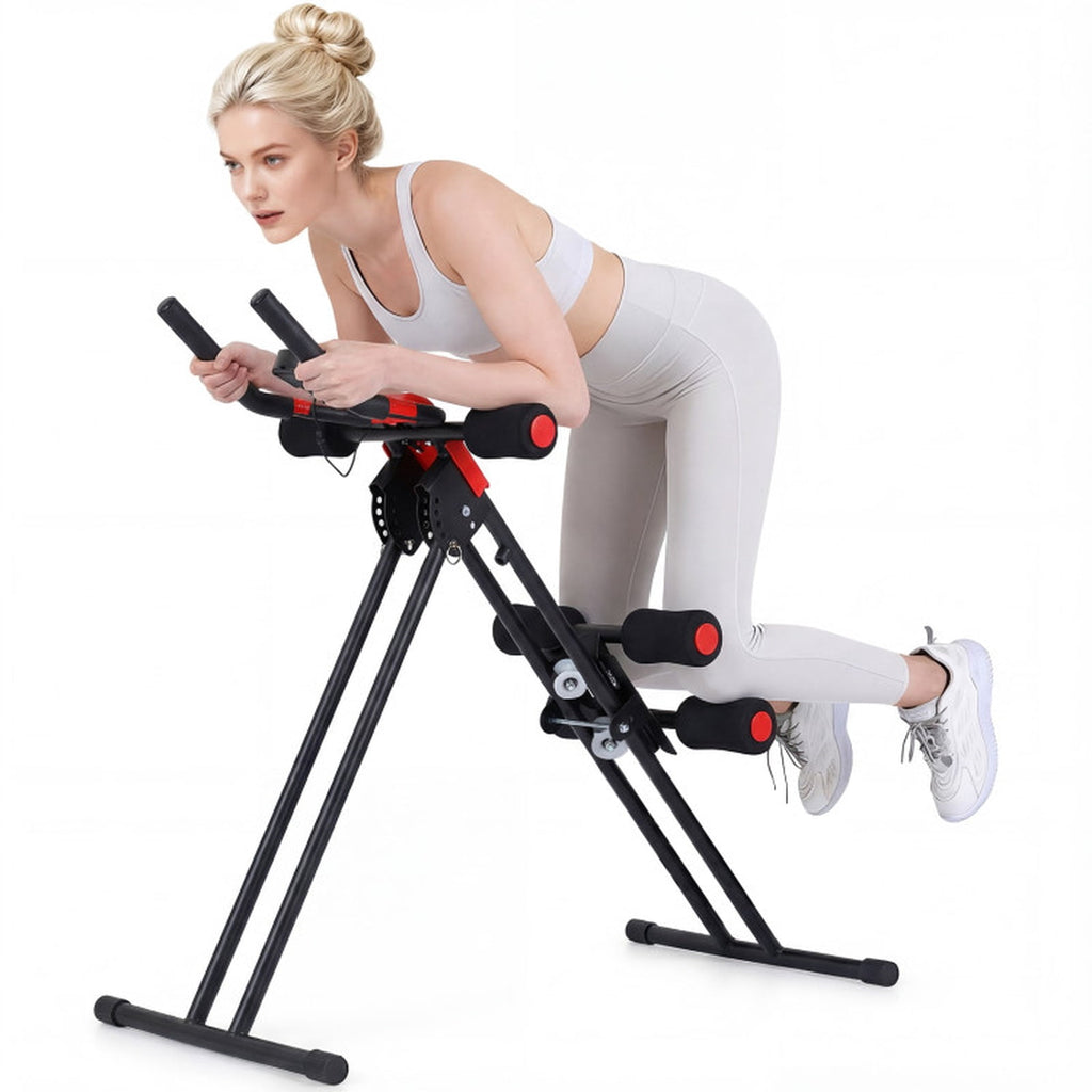 Airfind Multifunctional Weight Bench for Home Gym with 3-Position Adjustable Back and Leg Developer and Safety Hooks and Foam Rollers for Strength Training, Black