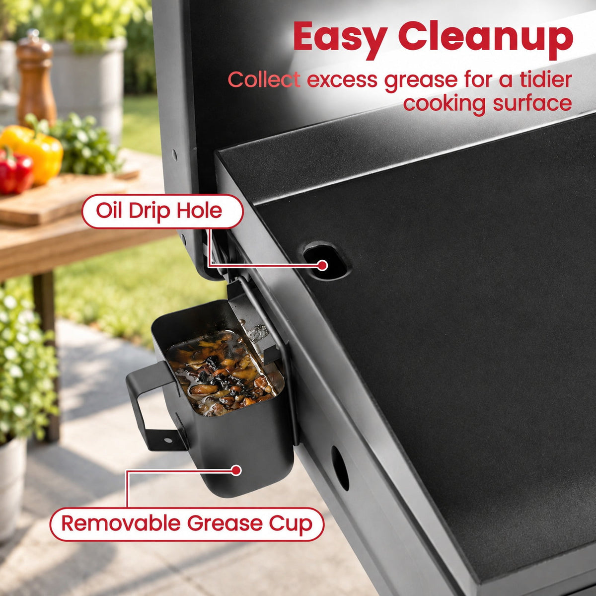 Airfind 1-Burner Portable Gas Griddle featuring Lid Non-stick Ceramic Griddle Plate, Ceramic Metal Stainless Steel Frame, Black
