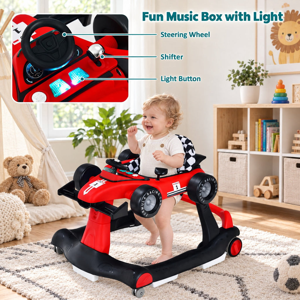 Airfind 4-in-1 Foldable Activity Push Walker with Adjustable Height, 25 lbs Capacity, PP polyester sponge Frame, 29 x 24 x 20/21/22 Footprint