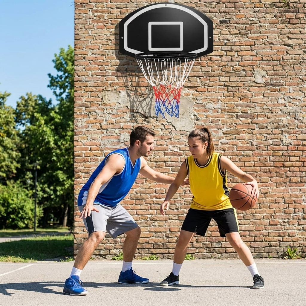 Airfind Wall-Mounted Mini Basketball Set for Kids Family Play, Black