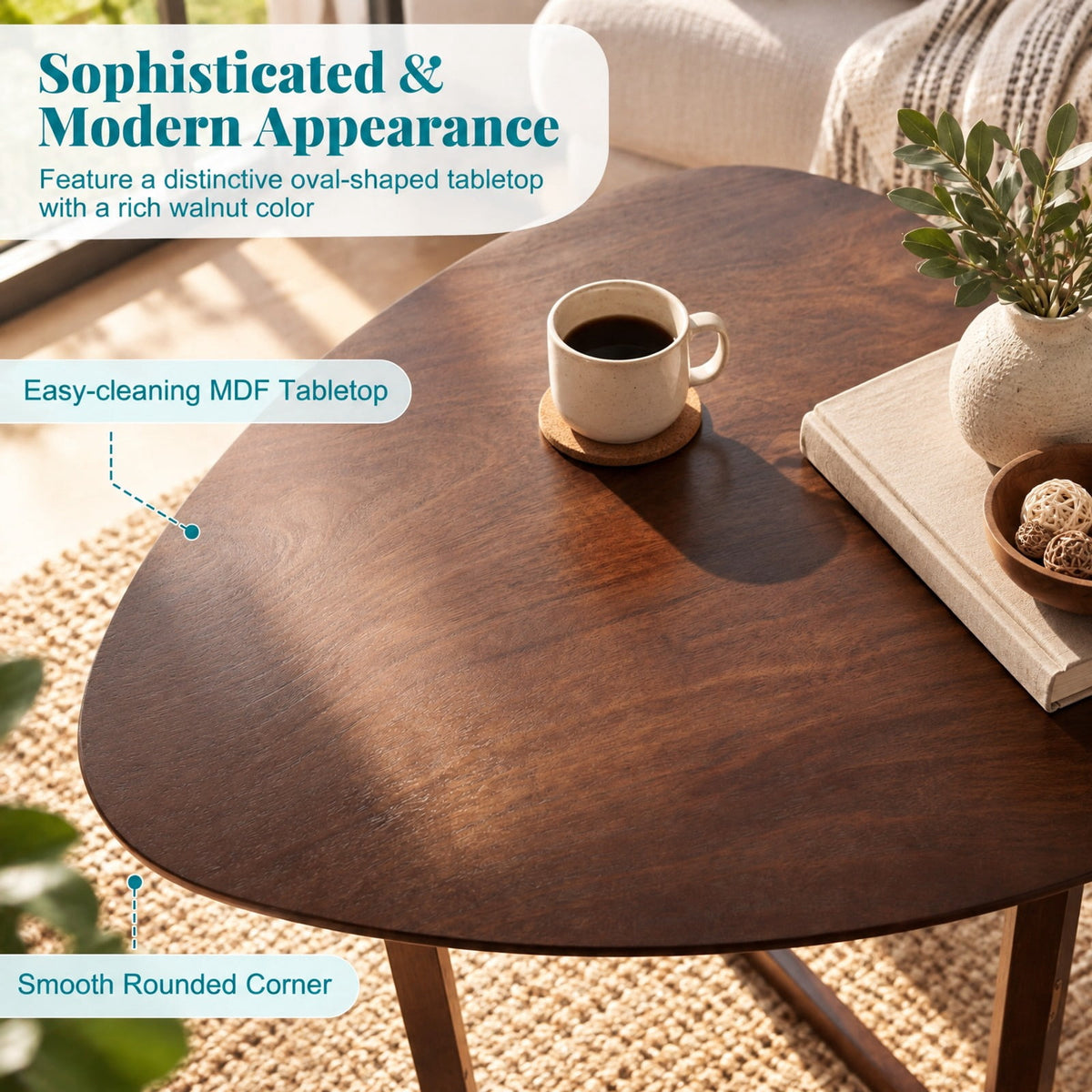 Airfind Foldable Dining Table 31.5 Inch Triangular Small Kitchen Table for 2, 130 lbs Capacity, Rubber Wood MDF Frame, 31.5 Inch x 31.5 Inch x 29.5 Inch Footprint