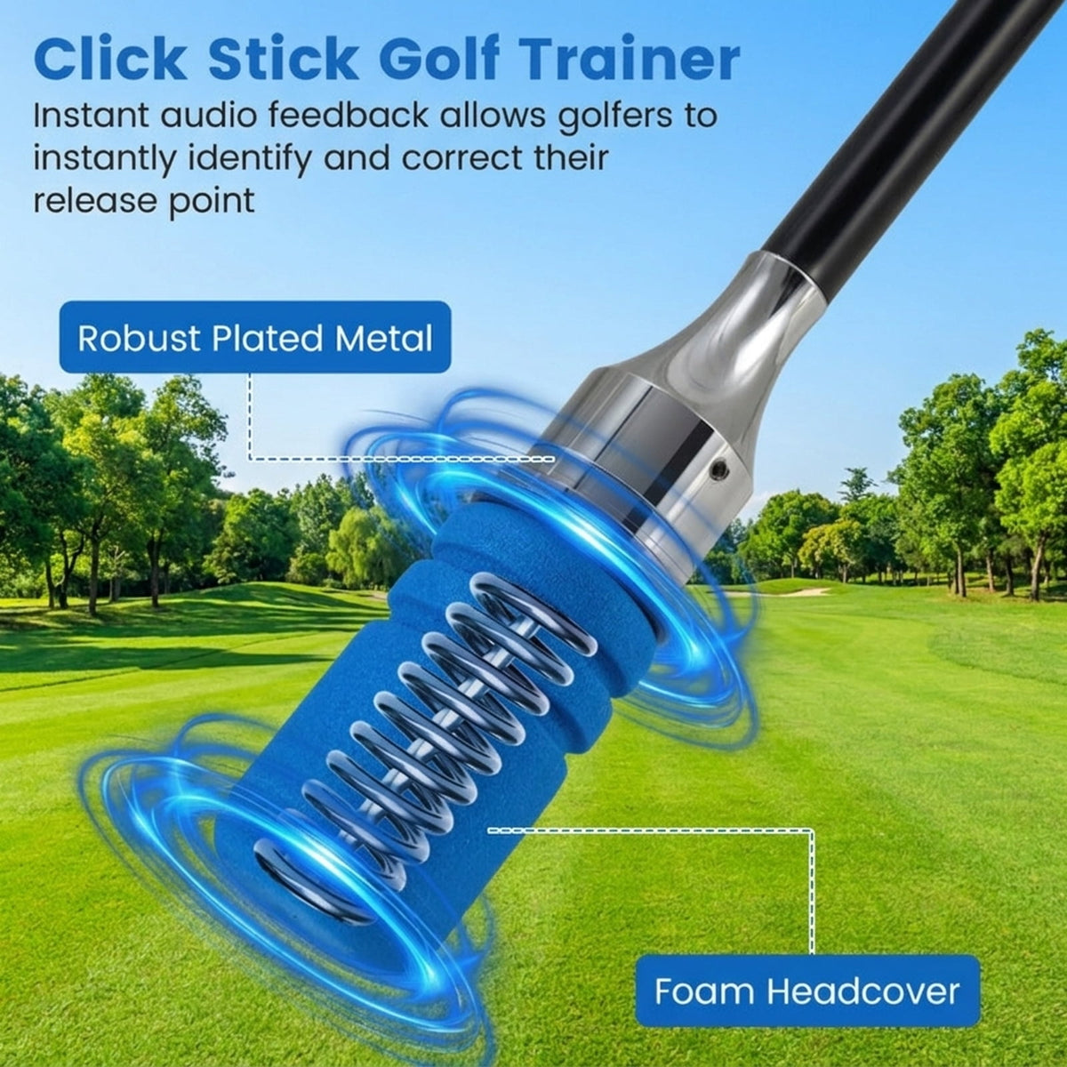 Airfind Foldable Golf Hitting Mat with Chipping Net, 3 Practice Balls, Anti-Slip Rubber Base and Portable Storage, Blue