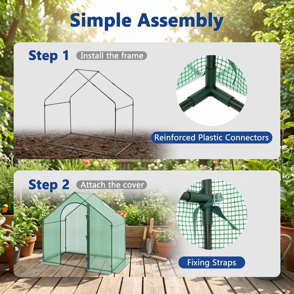 Airfind Portable Outdoor Warm House with PE Cover and Roll, up Zippered Door, The PE cover is wear, resistant and tear, proof built to last