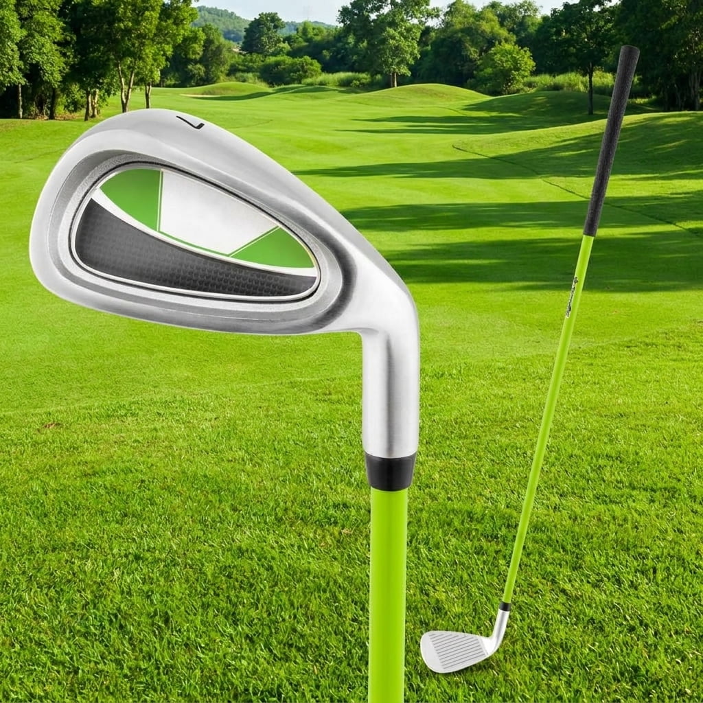 Airfind Teen Golf Club Set for Ages 12-14 with Complete 8 Pieces, Steel Shafts, Oversized Driver and Matching Bag, Green