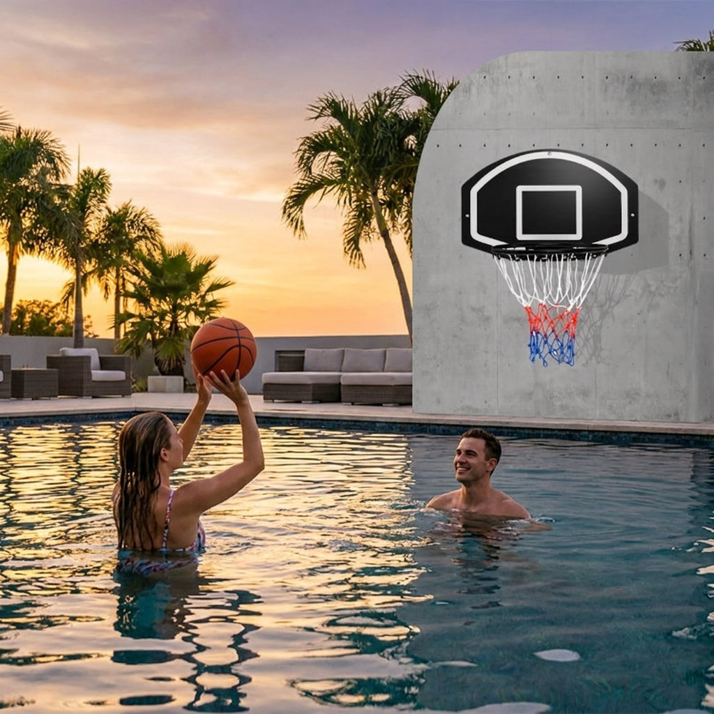 Airfind Wall-Mounted Mini Basketball Set for Kids Family Play, Black