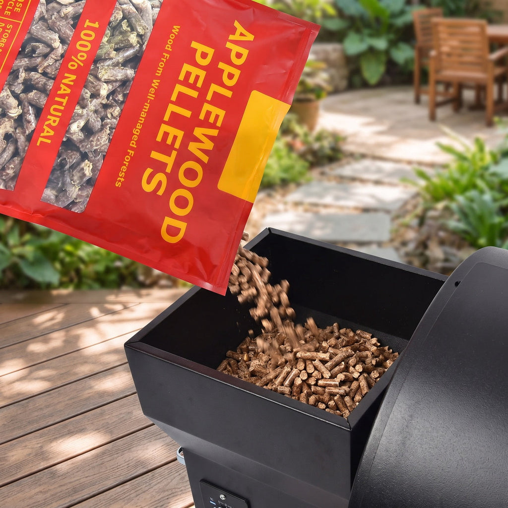 Airfind 20 Pounds Apple Wood Pellets 100% All-Natural for Pellet Grills, Applewood Frame, 13 x 5 x 20 Footprint