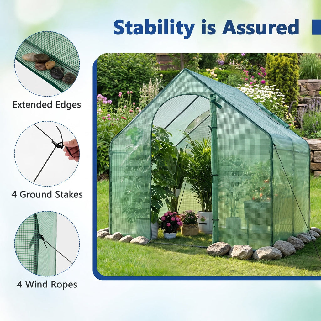 Airfind Portable Outdoor Warm House with PE Cover and Roll, up Zippered Door, The PE cover is wear, resistant and tear, proof built to last