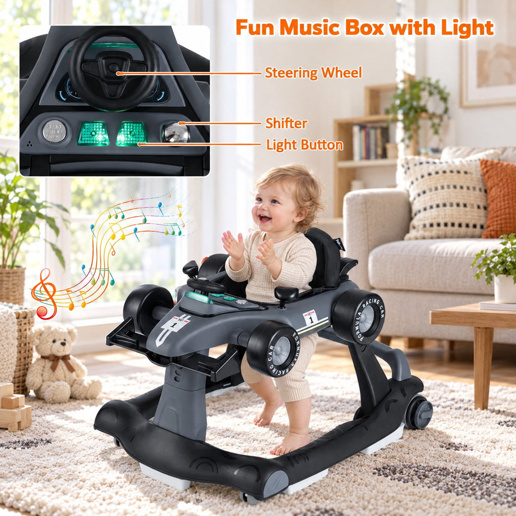 Airfind 4-in-1 Foldable Activity Push Walker with Adjustable Height, 25 lbs Capacity, PP polyester sponge Frame, 29 x 24 x 20/21/22 Footprint