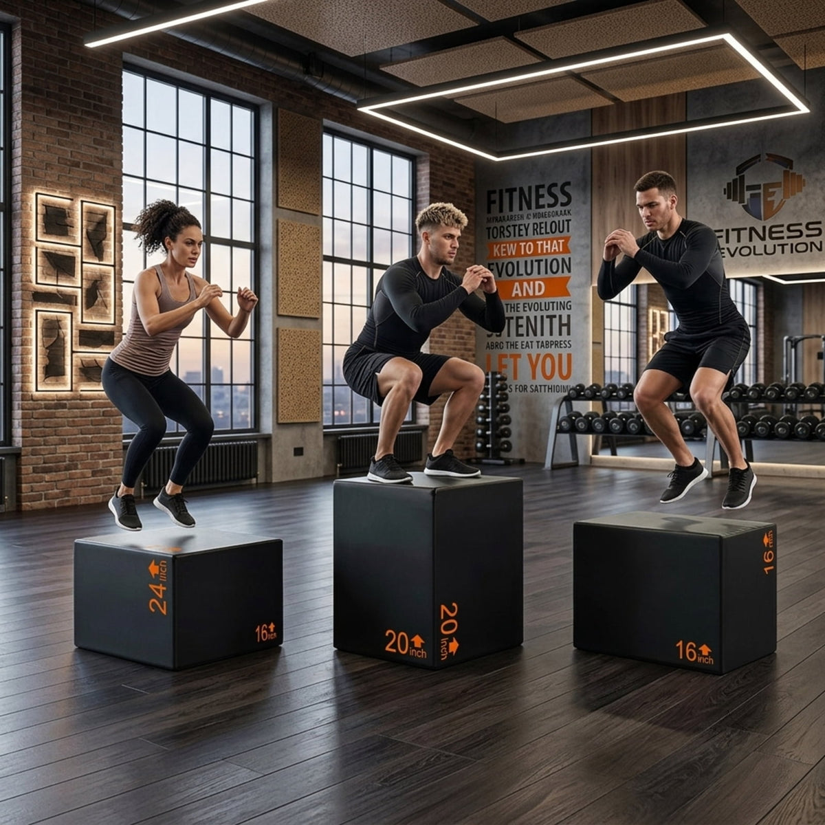 Airfind 3 in 1 Foam Plyometric Box with 3 Adjustable Heights and Non Slip PU Cover for Home Gym Jump Training and Plyo Box Workouts, Black