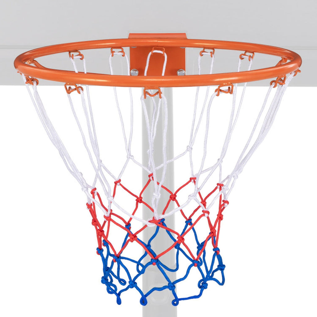 Airfind 15 Inch Replacement Basketball Rim with All-Weather Net and Heavy-Duty Powder-Coated Steel Frame for Youth Backboard Hoop Repair and Basketball Goal Restoration, Orange