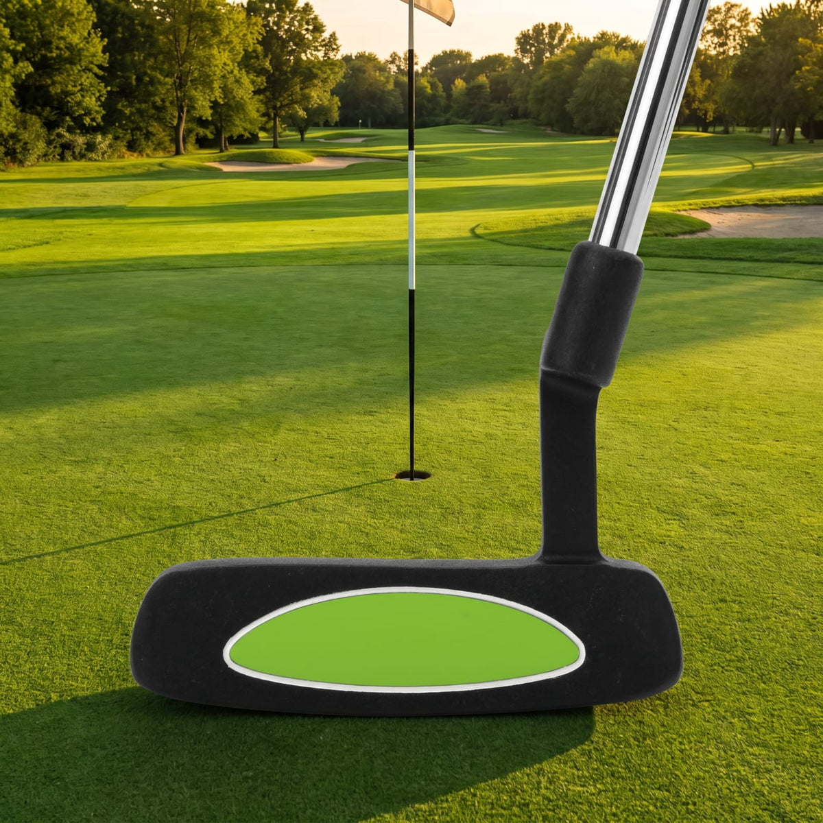 Airfind Junior Complete Golf Club Set Right Hand with Stand Bag Rain Hood and 4 Clubs for Kids Ages 5 to 7 Beginners, Green