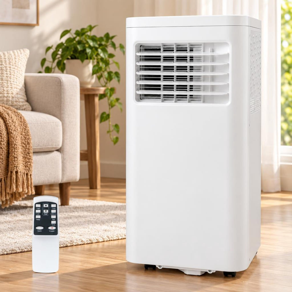 Airfind 10000 BTU (ASHRAE) 6000 BTU (SACC) Portable Air Conditioner with Dehumidifier and Fan Modes, Remote Control, Cools up to 350 Sq.Ft, White