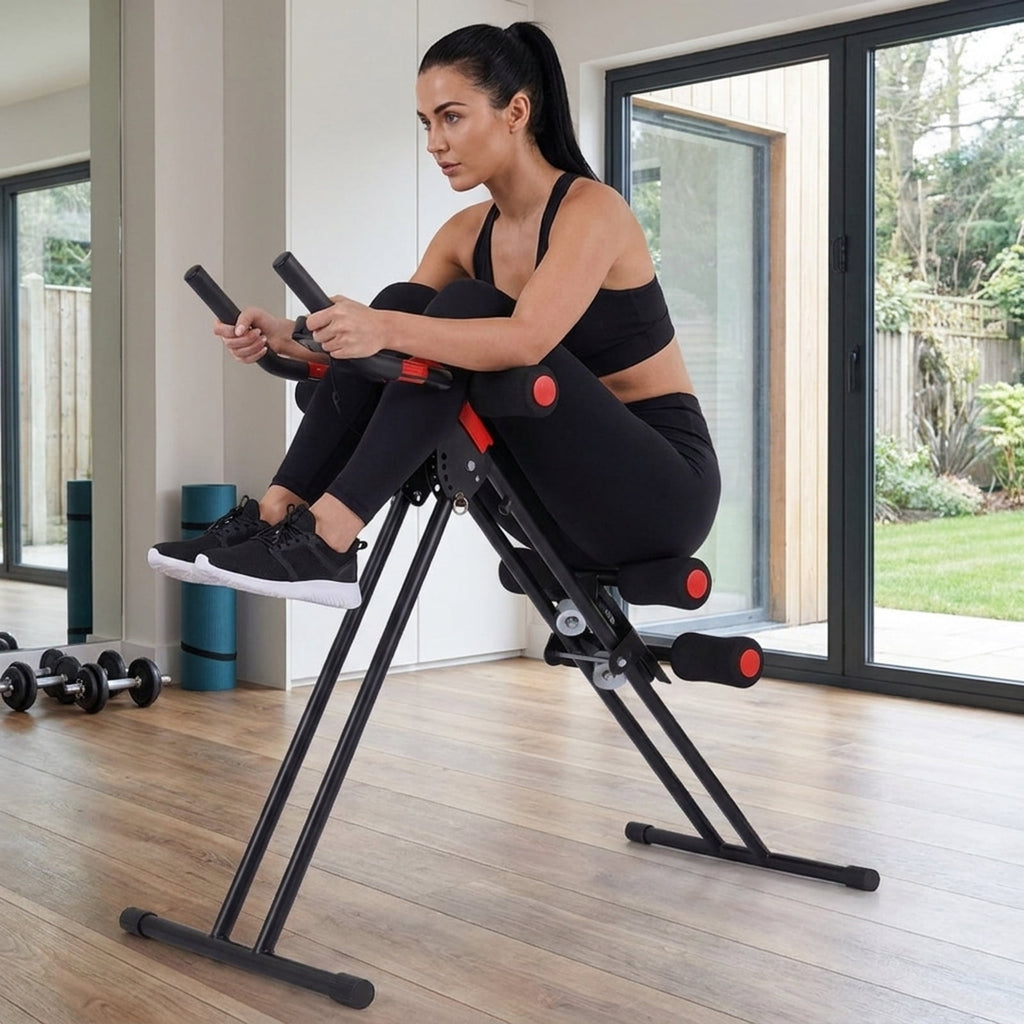 Airfind Multifunctional Weight Bench for Home Gym with 3-Position Adjustable Back and Leg Developer and Safety Hooks and Foam Rollers for Strength Training, Black