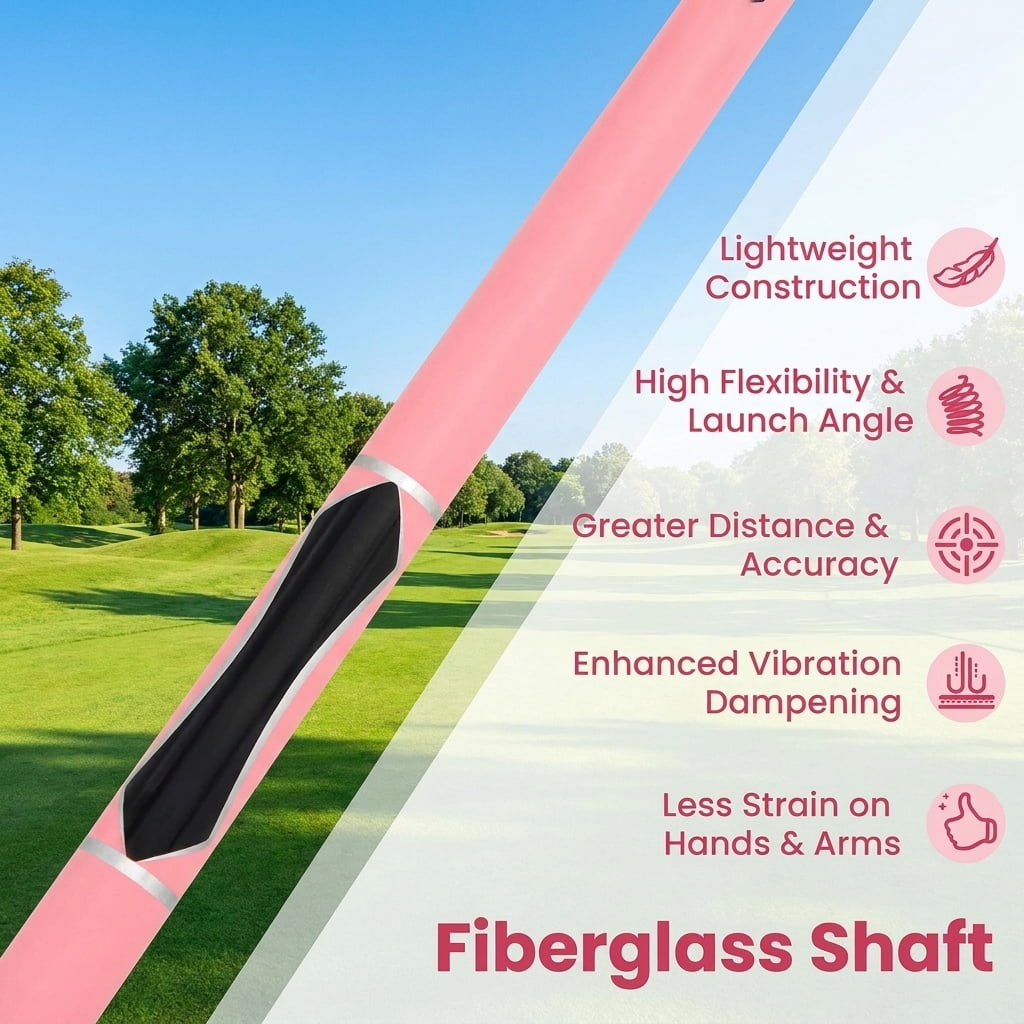 Airfind Universal Fit Golf Club Head Covers Set of 3 with Durable Zipper and Soft Inner Lining plus Embroidered Number Tags for Woods and Drivers, Pink