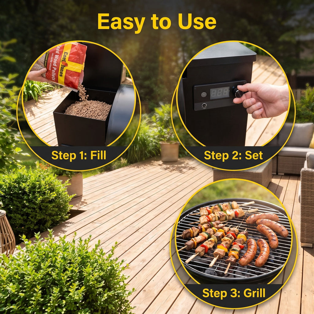 Airfind 20 Pounds Apple Wood Pellets 100% All-Natural for Pellet Grills, Applewood Frame, 13 x 5 x 20 Footprint