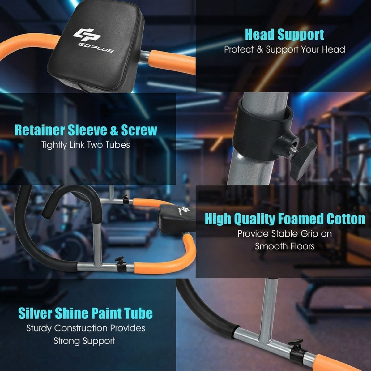 Airfind Portable Core Trainer for Home Ab Workouts, Black