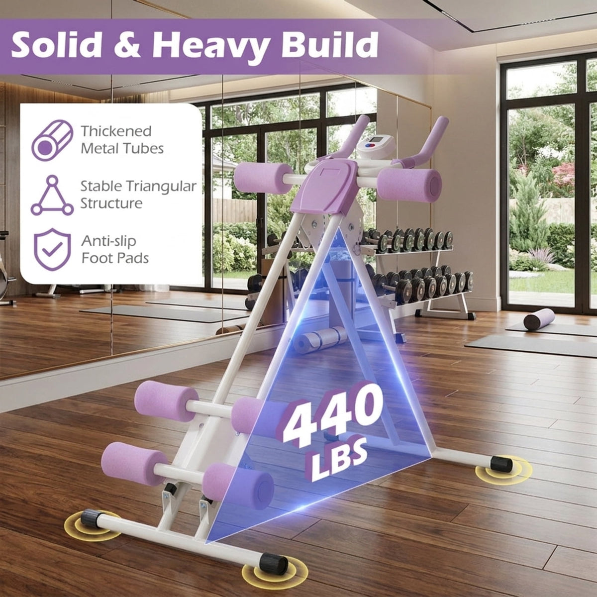 Airfind Heavy-Duty Squat Rack for Home Gym with Adjustable J-Hooks and Pull-Up Bar and Dip Station and Safety Bars on a Steel Frame for Strength Training, White