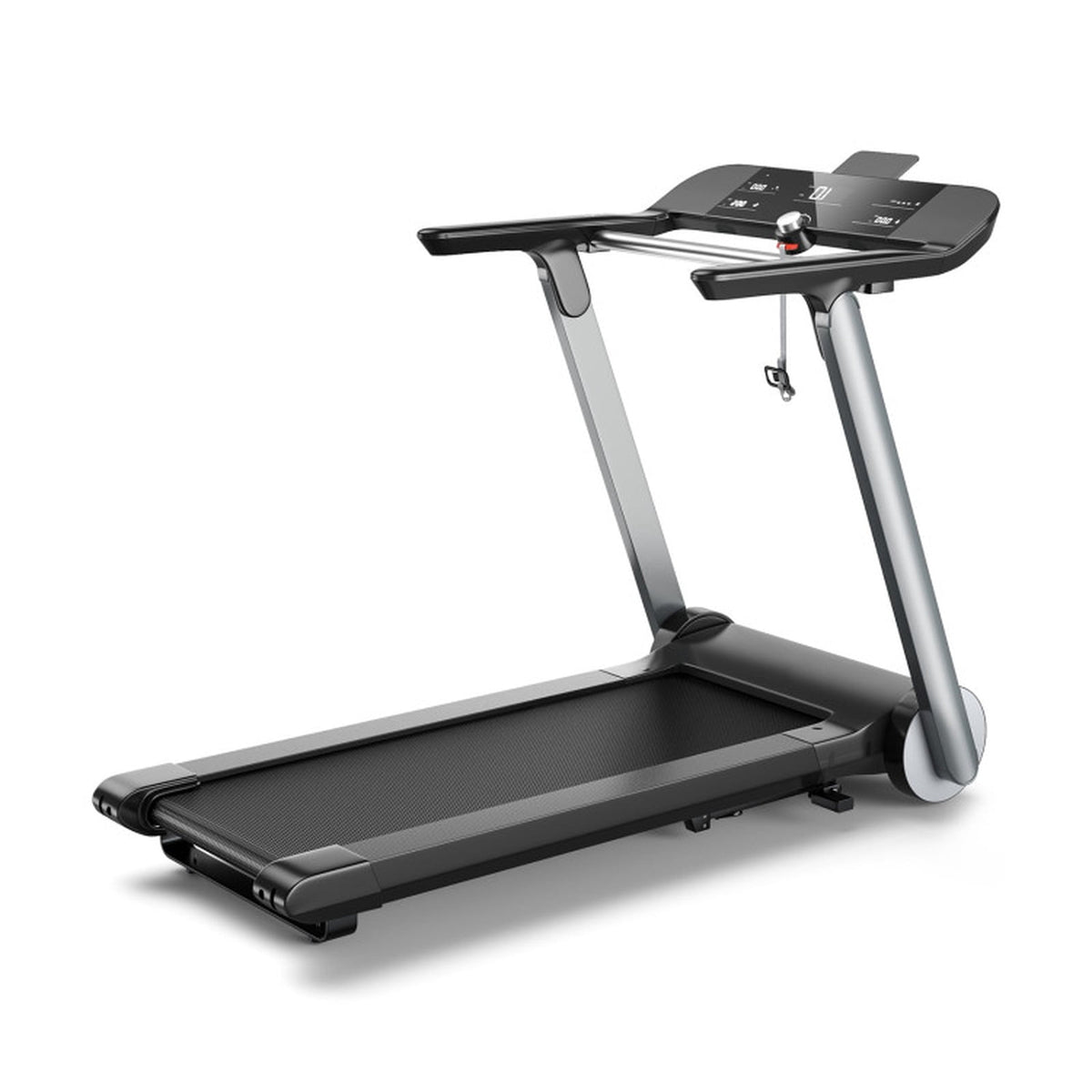 Airfind Walking Treadmill for Home with Adjustable Speed 0.6 to 8 MPH and Shock Absorption Belt and USB Port and Transport Wheels Folding Treadmill, Dark