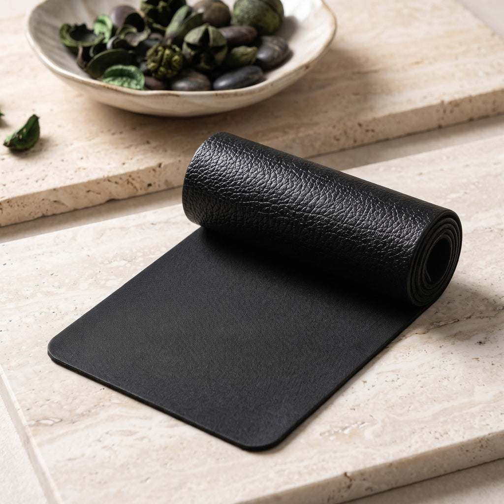 Airfind 59 Inch Long Thicken PVC Equipment Mat for Treadmill and Exercise Bike to Protect Home and Gym Wood Floors, Black