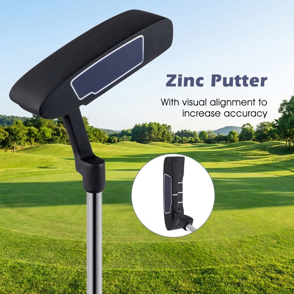 Airfind Junior Complete Golf Club Set for Ages 8-10 with 5 Pieces and Fiberglass Shafts Plus TPR Grip Handles and a Stand Bag as a Full Golf Club Set, Blue