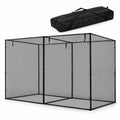 AIRFIND Garden Plant Cage 10 x 6.5 x 6.5 ft, Walk-In Crop Protection Enclosure with Mesh Netting, Zippered Roll-Up Doors and Carry Bag, Black