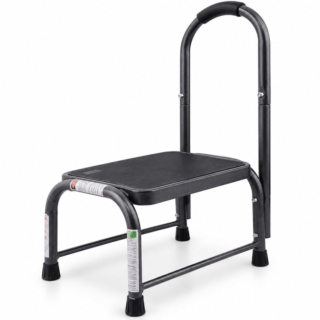 AIRFIND Step Stool with Handle, 330 lb Capacity Iron Frame with Non-Slip Platform and Rubber Feet, 11 in Step Height for Household Tasks