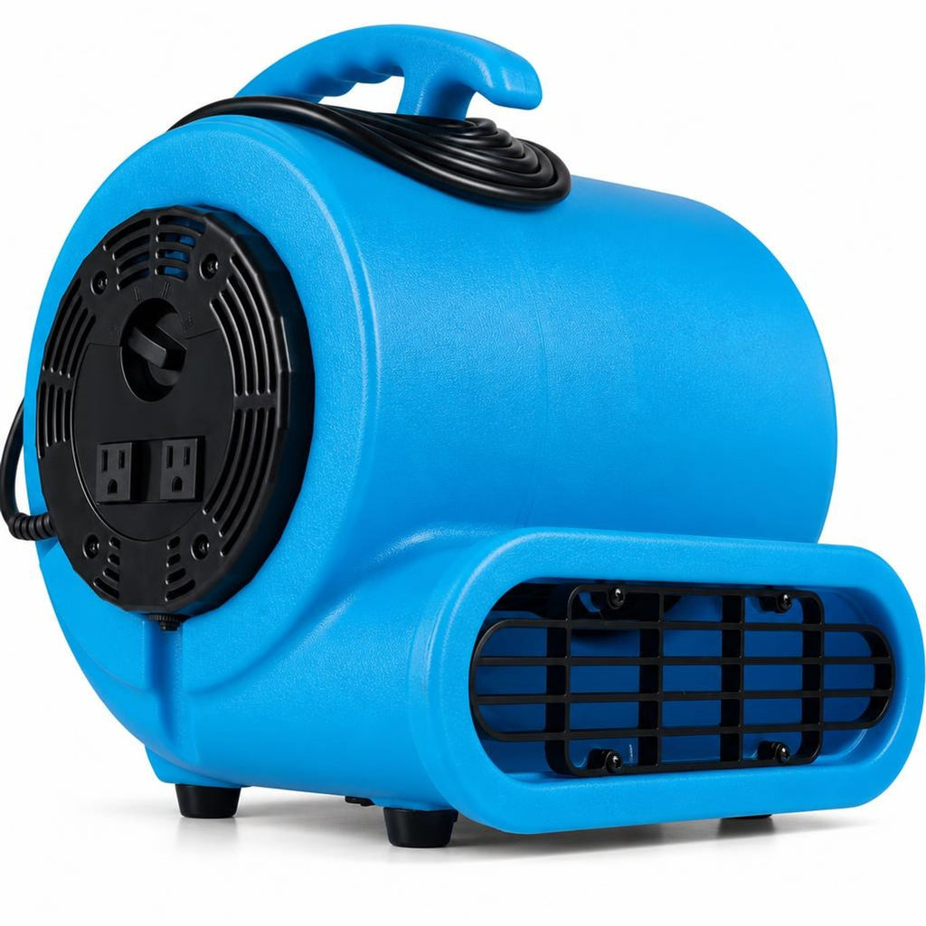 Airfind 1/2 HP Air Mover 3-Speed 2800 CFM Commercial Blower Fan, Polypropylene Frame, 14.5 Inch x 15 Inch x 15.1 Inch Length of Footprint, Blue