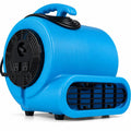 Airfind 1/2 HP Air Mover 3-Speed 2800 CFM Commercial Blower Fan, Polypropylene Frame, 14.5 Inch x 15 Inch x 15.1 Inch Length of Footprint, Blue
