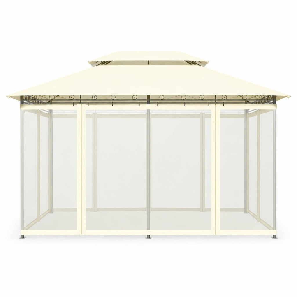 Airfind 10 Feet x 13 Feet Tent Canopy Shelter with Removable Netting Sidewall, Steel Polyester Fabric Frame, 13 x 10 x 9 ft Footprint, Beige