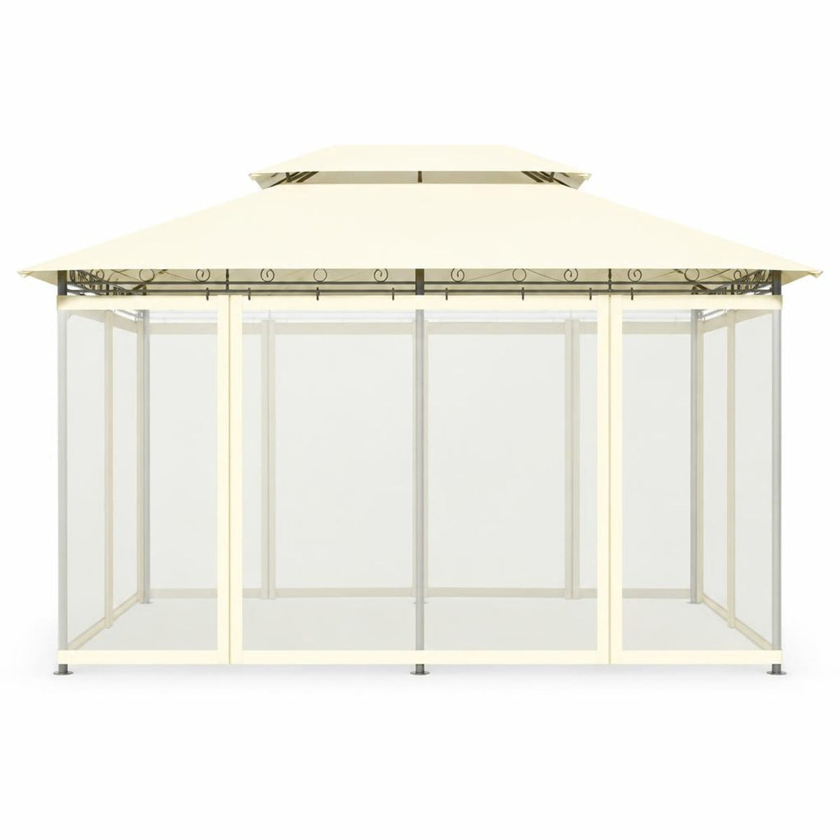 Airfind 10 Feet x 13 Feet Tent Canopy Shelter with Removable Netting Sidewall, Steel Polyester Fabric Frame, 13 x 10 x 9 ft Footprint, Beige