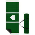 Airfind 10 ft x 3.8 ft Baseball and Softball Batter Practice Mat with Home Plate Markings, Green