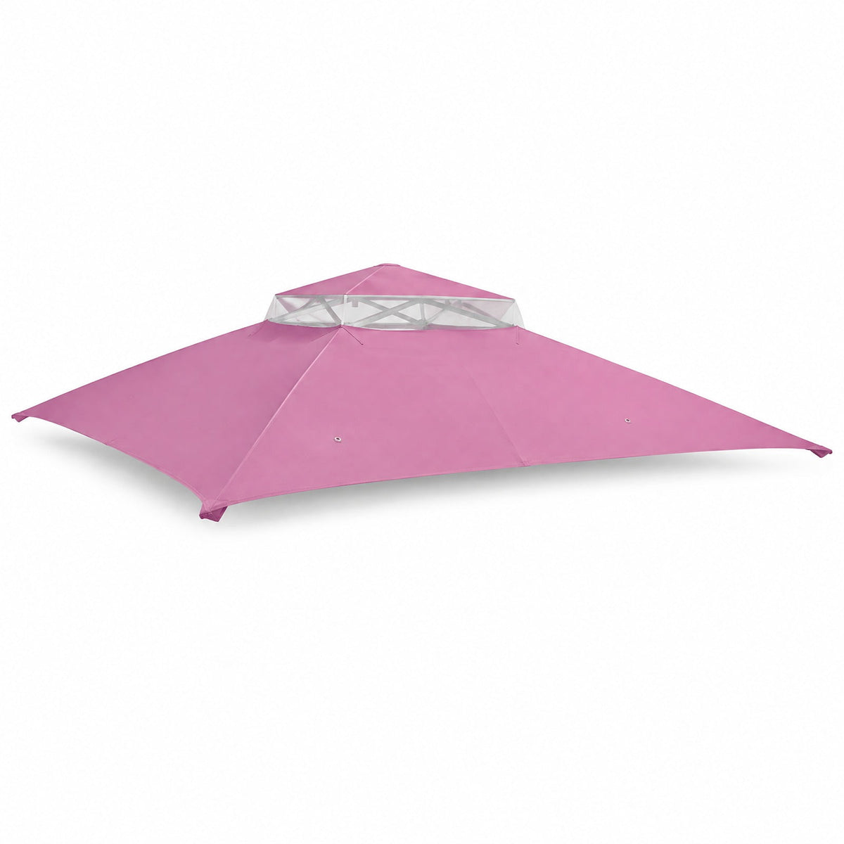 Airfind 10 x 12 Feet Gazebo Replacement Top with Air Vent and Drainage Holes, Polyester Frame, 12 ft x 10 ft Footprint, Pink