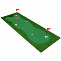 Airfind 10 x 3.3 FT Golf Putting Green with Realistic Artificial Grass Turf, Practice Putting Green Mat with 3 Holes for Indoor Outdoor Backyard