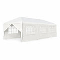 Airfind 10 x 30 Feet Outdoor Canopy Tent with 6 Removable Sidewalls and 2 Doorways, 10 x 30 x 8.5 Footprint, White