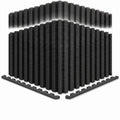 Airfind 12 Tiles Puzzle Exercise Floor Mat with Interlocking EVA Foam and Non-Slip Texture for Home Gym Equipment Protection, Black